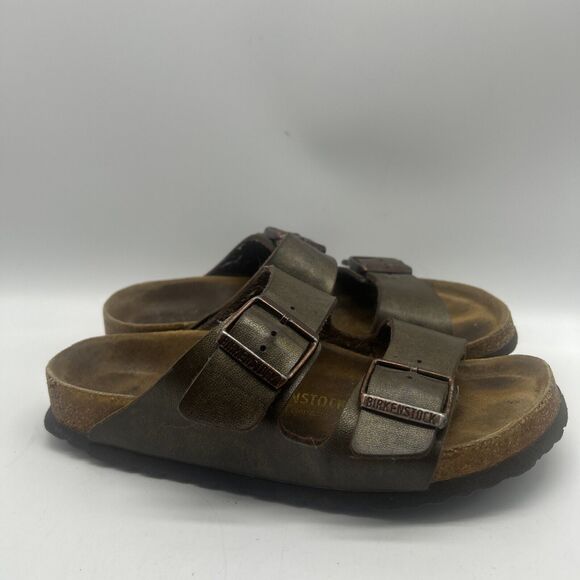 Birkenstock Sandals Womens 37 Arizona Leather Snake Print Narrow - Picture 2 of 10